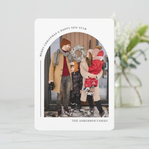 Merry Christmas & Happy New Year Family Photo Card