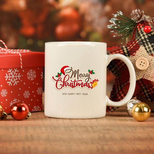 "Merry Christmas & Happy New Year" Festive Holiday Coffee Mug ("Merry Christmas & Happy New Year" Festive Holiday Coffee Mug
)