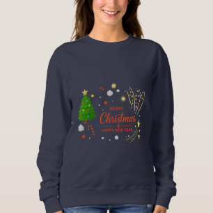 Merry Christmas & Happy New Year Festive Holiday Sweatshirt