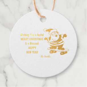 Merry Christmas Happy New Year Gift Favour Tags