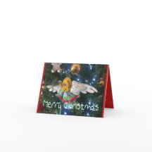 MERRY CHRISTMAS HAPPY NEW YEAR GREETING CARD