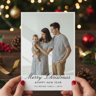 Merry Christmas & Happy New - Year Heartfelt card