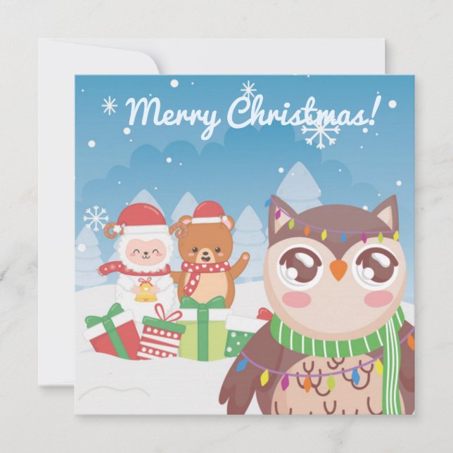 Merry Christmas/Happy New Year Holiday Card (Front)