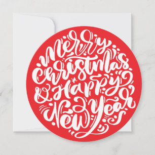Merry Christmas & Happy New Year Holiday Card