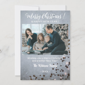 Merry Christmas Happy New Year Holiday Card
