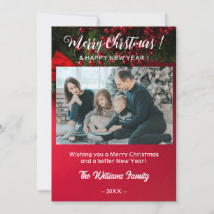 Merry Christmas & Happy New Year Holiday Card