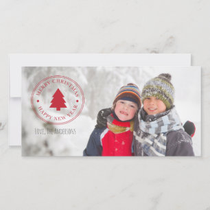 Merry Christmas & Happy New Year Holiday Photocard