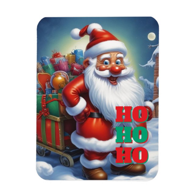 Merry Christmas Happy New Year Holiday Season Card Magnet (Vertical)