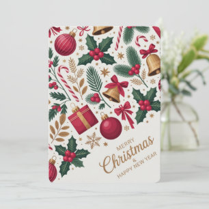 Merry Christmas & Happy New Year Invitation