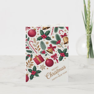 Merry Christmas & Happy New Year Invitation