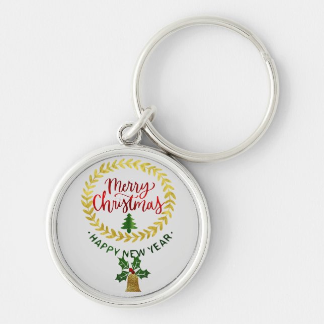 Merry Christmas & happy new year: Key Ring (Front)