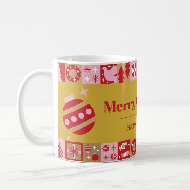 Merry Christmas & Happy New Year Mug (Left)
