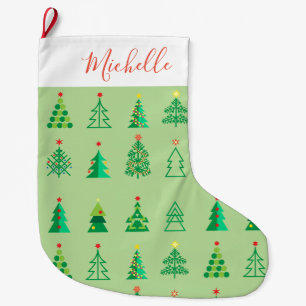 Merry Christmas & Happy New Year! Ornaments Large Christmas Stocking