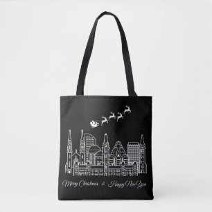 Merry Christmas Happy New Year Ottawa Canada Tote Bag
