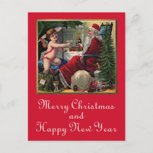 Merry Christmas & Happy New Year Postcard