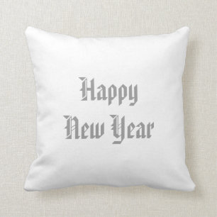 Merry Christmas/Happy New Year Reversible Pillow