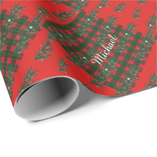 Merry Christmas & Happy New Year! Scotland Pattern Wrapping Paper