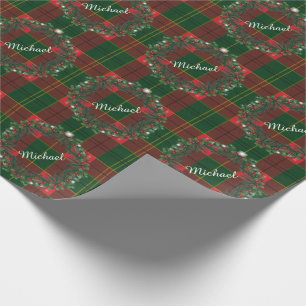 Merry Christmas & Happy New Year! Scotland Pattern Wrapping Paper