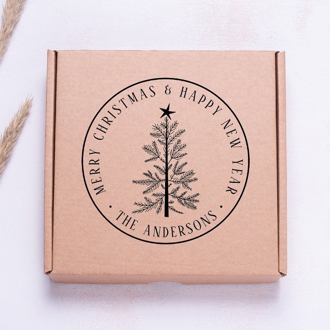 Merry Christmas & Happy New Year  Self-inking Stamp (Creator Uploaded)