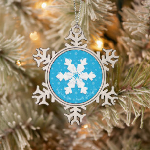 Merry Christmas! Happy New Year! Snowflake 2024 Snowflake Pewter Christmas Ornament