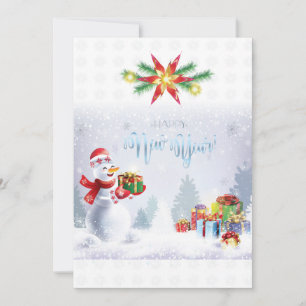 Merry Christmas & Happy New Year! Snowman 2025