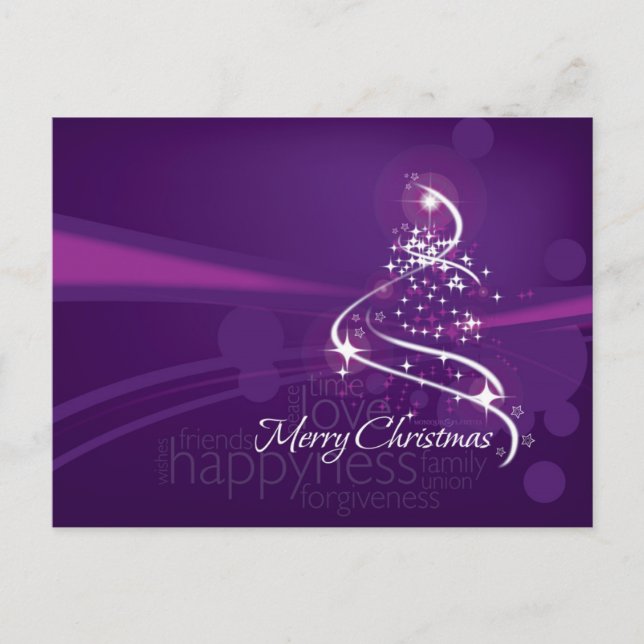 merry christmas happy new year - Suzanne Harris 1 Holiday Postcard (Front)