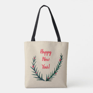 Merry Christmas, Happy New Year Tote Bag