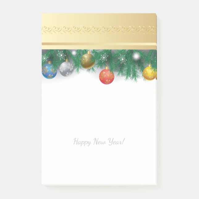 Merry Christmas & Happy New Year! XMAS Post-it Notes (Front)