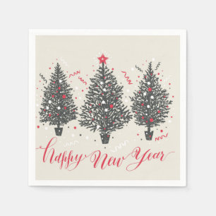Merry Christmas & Happy New Years Napkin