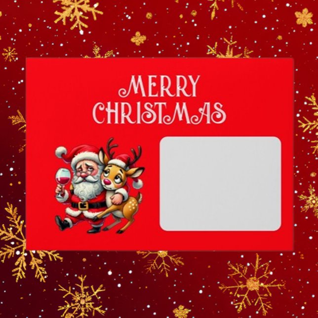 Merry Christmas Happy Santa Envelope (Spread joy this holiday season with Brett Designs' Merry Christmas Happy Santa Envelope)