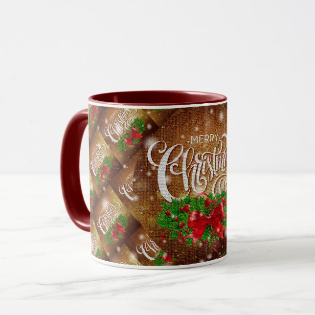 Merry Christmas Happy Time Gift mugs (Front Left)