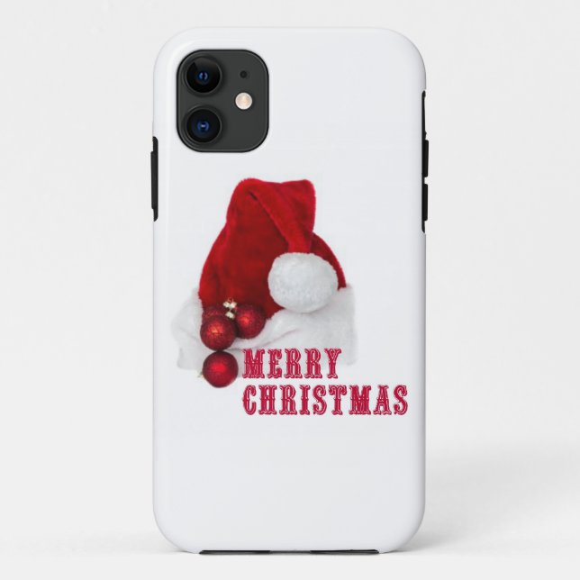 Merry Christmas Hat Case-Mate iPhone Case (Back)