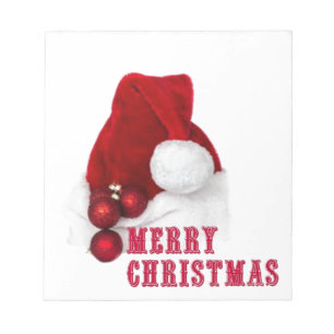 Merry Christmas Hat Notepad
