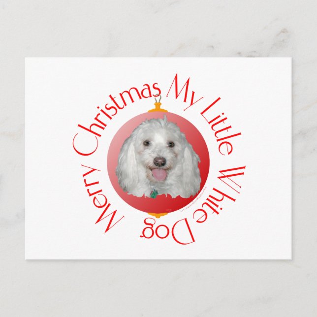 Merry Christmas Havanese Holiday Postcard (Front)