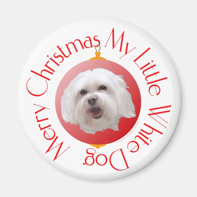 Merry Christmas Havanese Magnet (Front)