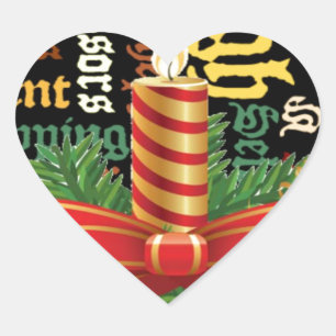 Merry Christmas Have a Nice Day and a Better Night Heart Sticker