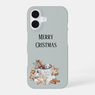 Merry Christmas Hello Winter iPhone 16 Slim Case