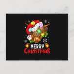 Merry Christmas Highland Cow Western Santa Hat Xma Postcard<br><div class="desc">This is a great gift for your family,  friends during Hanukkah holiday. They will be happy to receive this gift from you during Hanukkah holiday.</div>