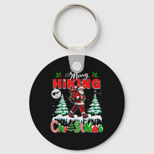 Merry Christmas Hiking Colorful Santa Xmas Tree Li Key Ring