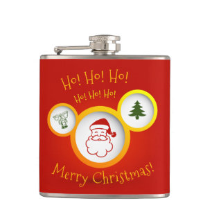 Merry Christmas Hip Flask