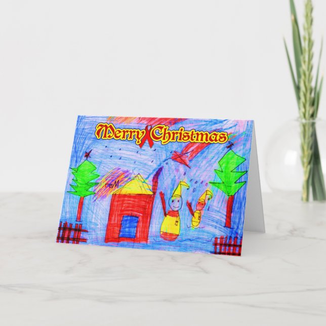 Merry Christmas ( HIV / AIDS Charity ) Holiday Card (Front)