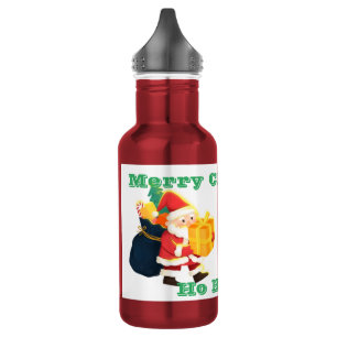 Merry Christmas Ho Ho Ho Beverage Flask Festival 532 Ml Water Bottle