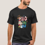 Merry Christmas Ho Ho Ho Christmas Santa Reindeer  T-Shirt<br><div class="desc">Merry Christmas Ho Ho Ho Christmas Santa Reindeer Snowman Premium</div>