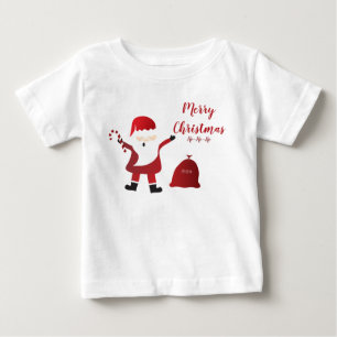 Merry Christmas Ho Ho Ho Santa Claus Baby T-Shirt