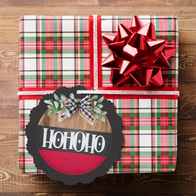 Merry Christmas Ho Ho Ho  Tree Decoration Card (Insitu (Gift))
