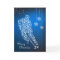 Merry Christmas Hockey Snowflakes Greeting Card
