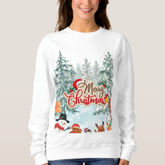 Merry Christmas Hoddie Sweatshirt (Front)