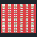 Merry Christmas HoHoHo Party Minimalist Plain Wrapping Paper<br><div class="desc">Specific,  plain,  eyecatching template at affordable price. Choose from variety of different card designs,  types and fonts.</div>