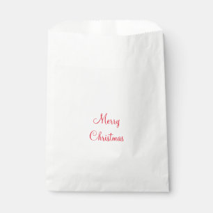 merry christmas holiday add family name photo gift favour bags
