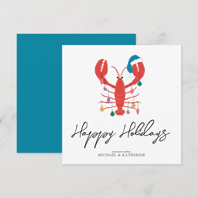 Merry Christmas | Holiday Beach Lobster Crab (Front/Back)